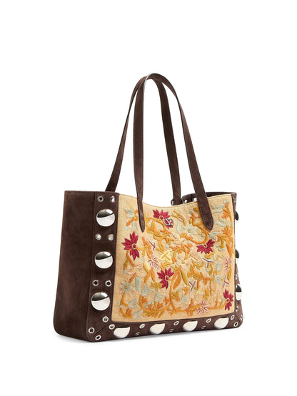 Valentino Garavani Nellcôte Medium Embroidered Shopping Bag