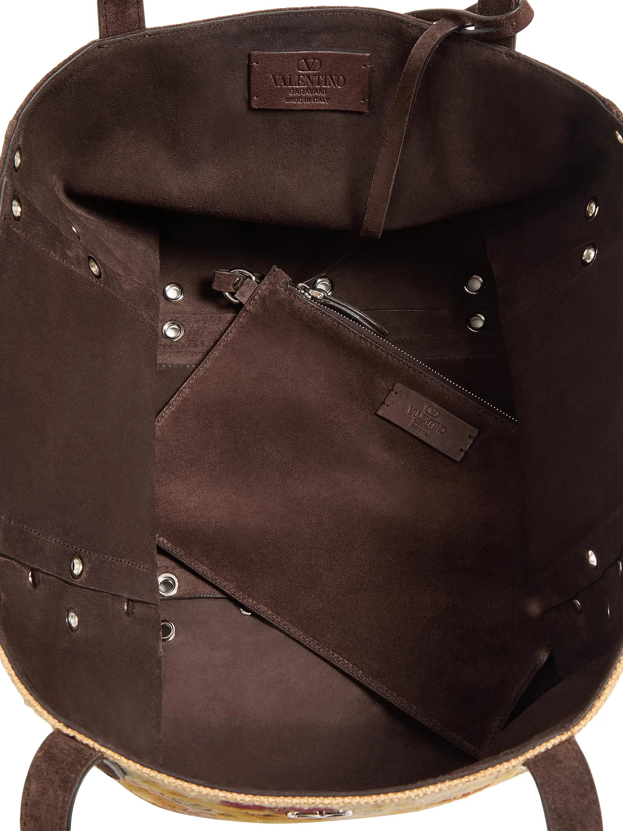 Valentino Garavani Nellcôte Medium Embroidered Shopping Bag