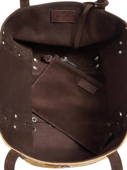 Valentino Garavani Nellcôte Medium Embroidered Shopping Bag