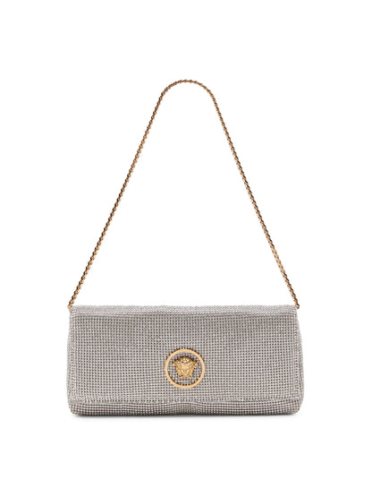 Versace Medusa Metallic Convertible Clutch
