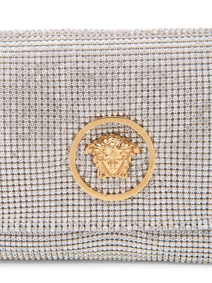 Versace Medusa Metallic Convertible Clutch
