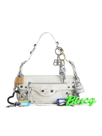 Balenciaga Le Cagole Small Sling Shoulder Bag Used Effect