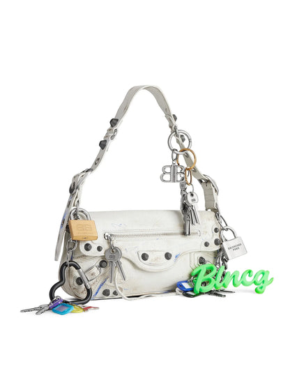 Balenciaga Le Cagole Small Sling Shoulder Bag Used Effect