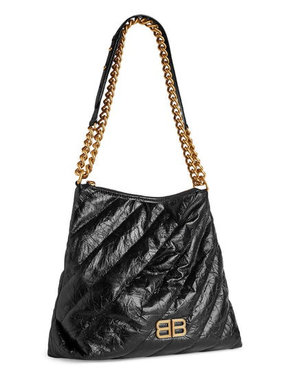 Balenciaga Crush Medium Quilted Hobo Bag