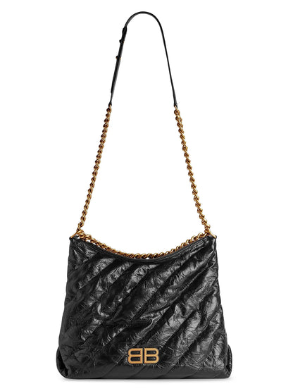 Balenciaga Crush Medium Quilted Hobo Bag