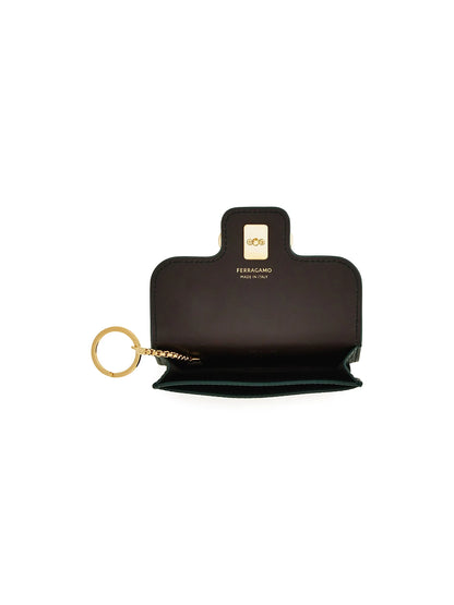 FERRAGAMO Porta Chiavi Leather Keyring Wallet