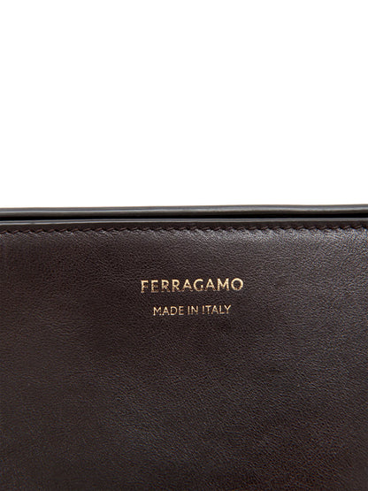 FERRAGAMO Extra-Small Scarf Leather Shoulder Bag