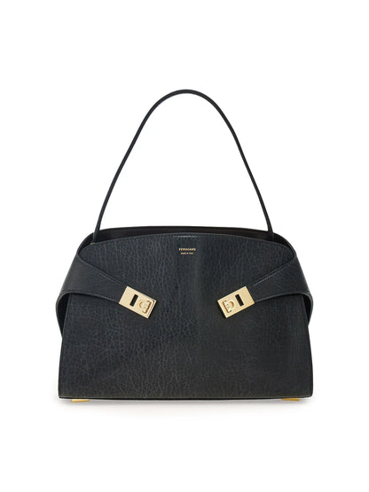 FERRAGAMO Hug Leather Shoulder Bag