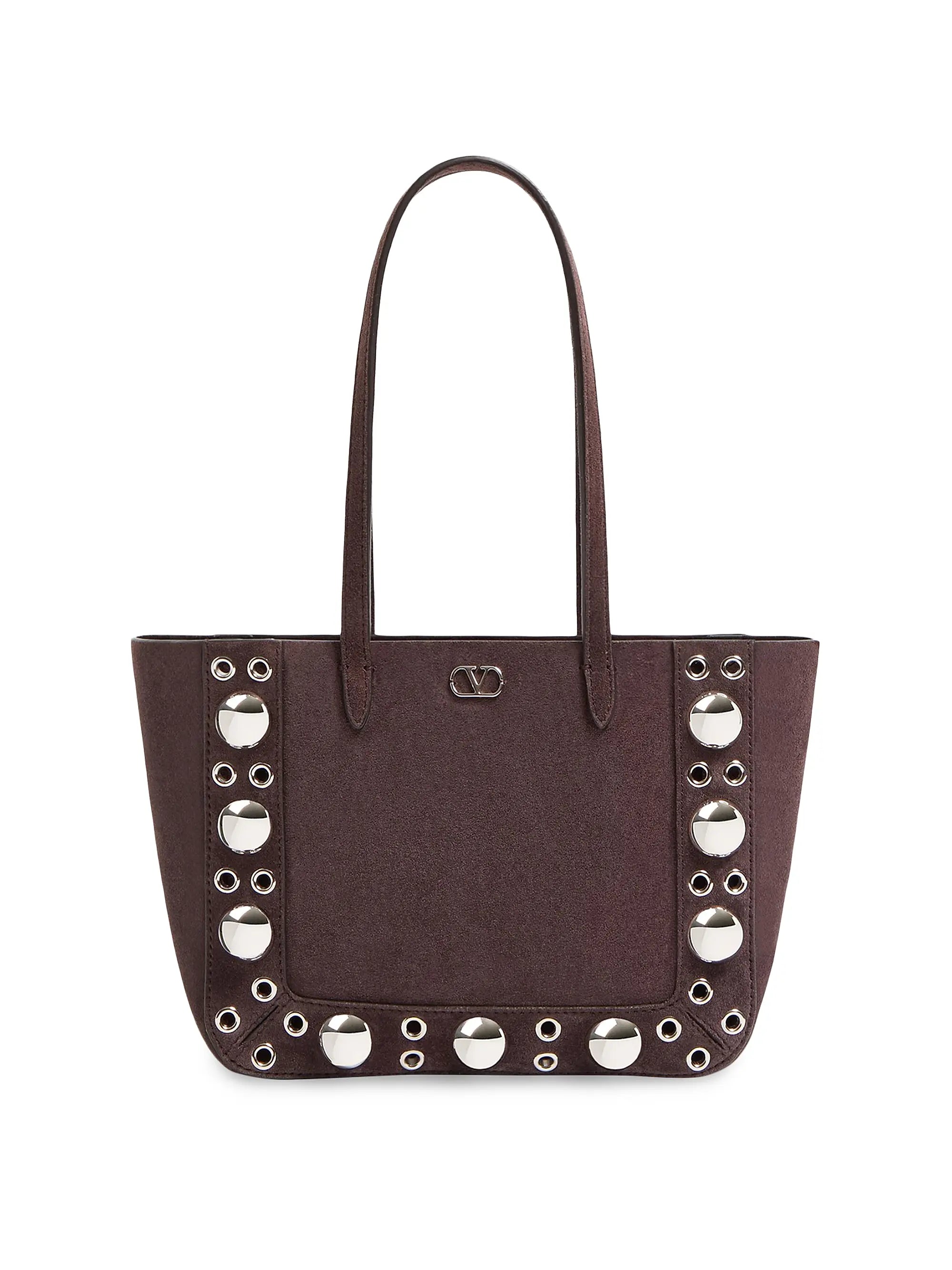 Valentino Garavani Nellcôte Mini Suede Shopping Bag