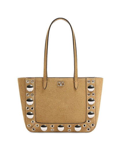 Valentino Garavani Nellcôte Mini Suede Shopping Bag