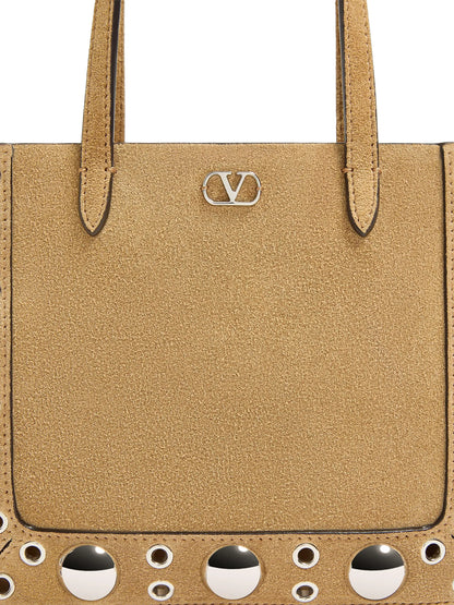 Valentino Garavani Nellcôte Mini Suede Shopping Bag