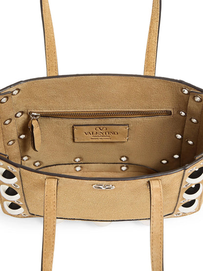 Valentino Garavani Nellcôte Mini Suede Shopping Bag