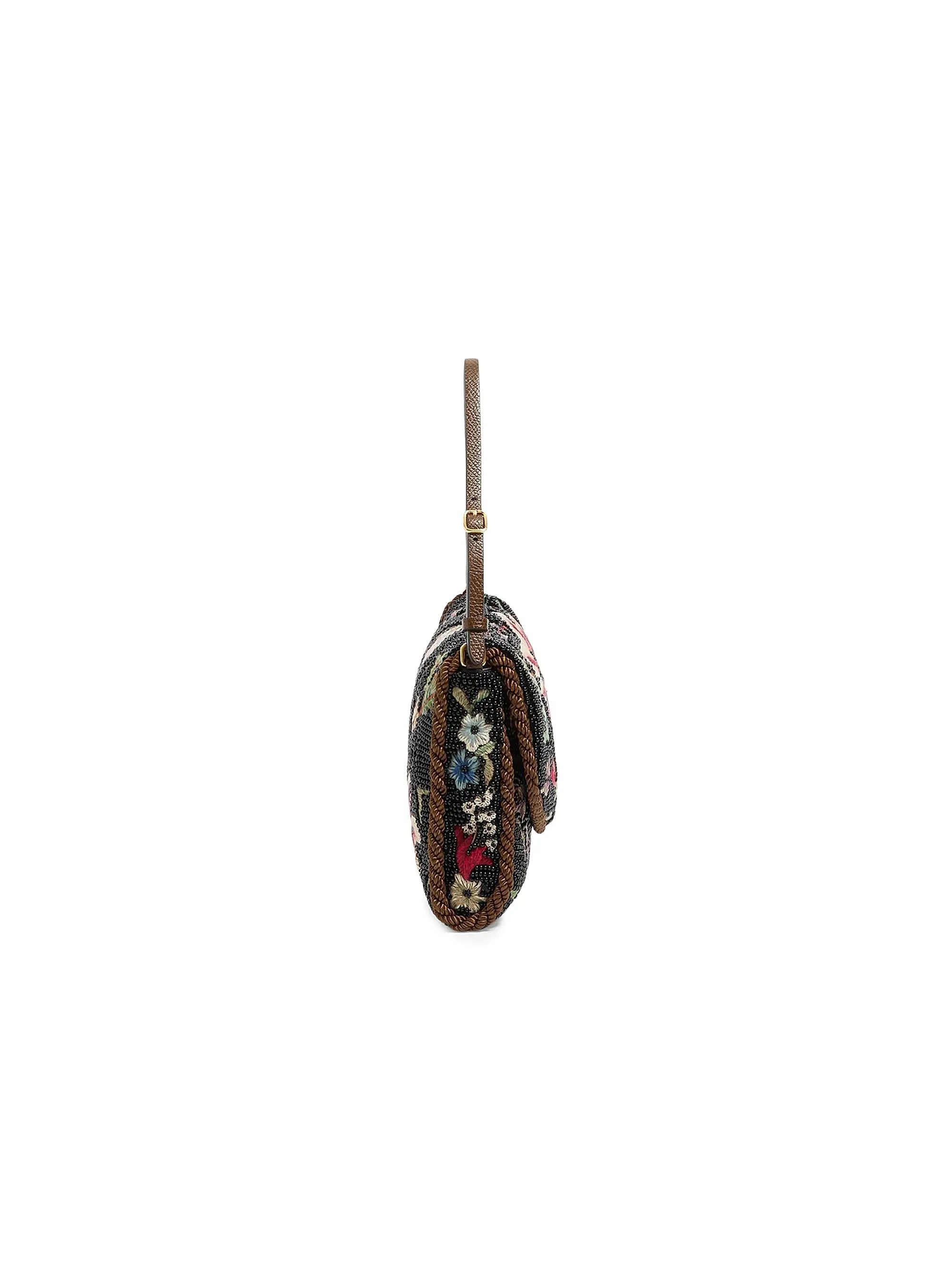 Valentino Garavani Vain Soft Embroidered Small Shoulder Bag