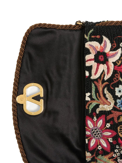 Valentino Garavani Vain Soft Embroidered Small Shoulder Bag