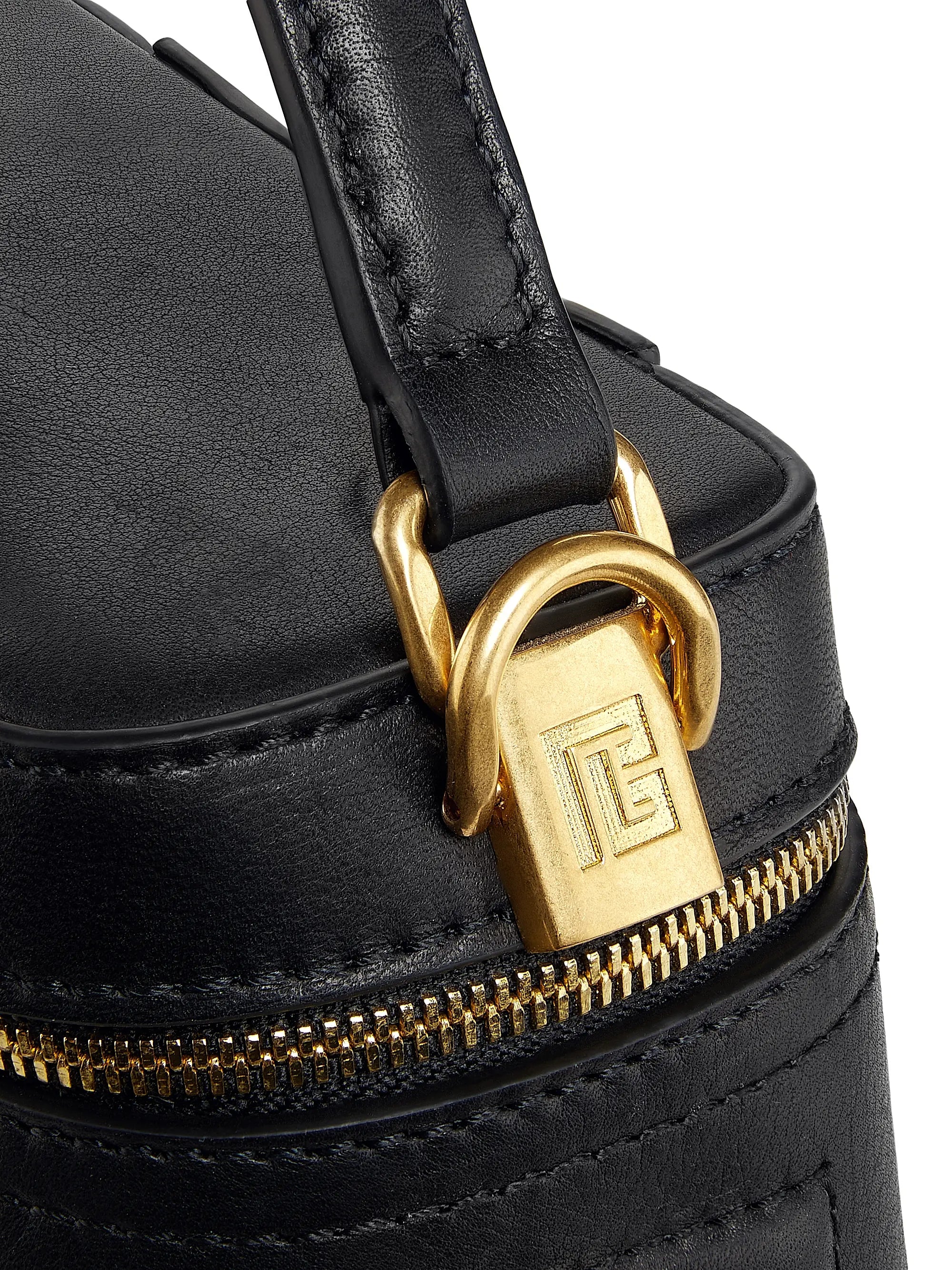 Balmain Pulse Leather Vanity Bag