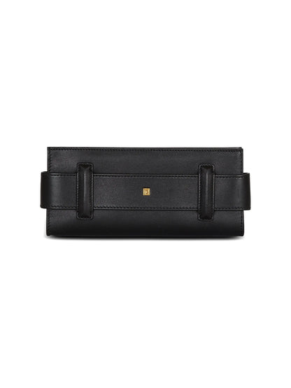 Balmain Anthem Buckle-Detailed Leather Pouch