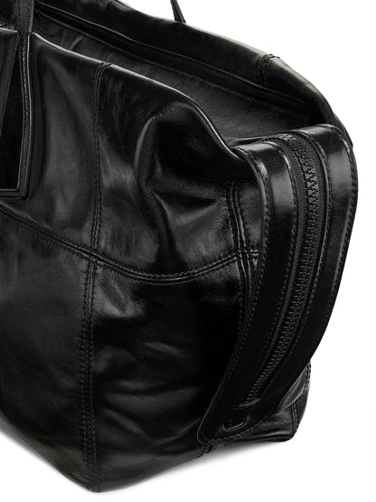 Balmain Track Leather Tote Bag