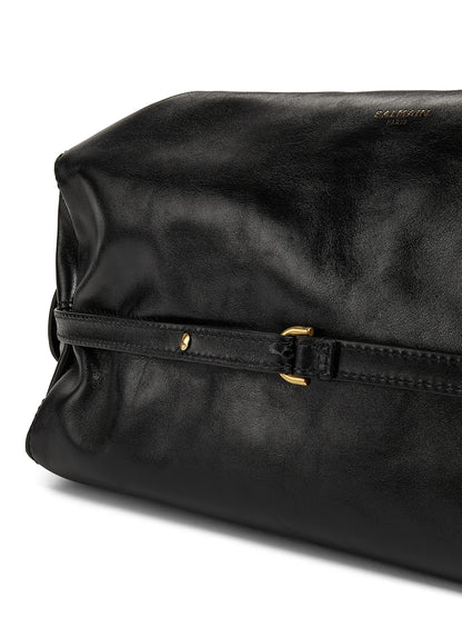 Balmain Track Leather Tote Bag