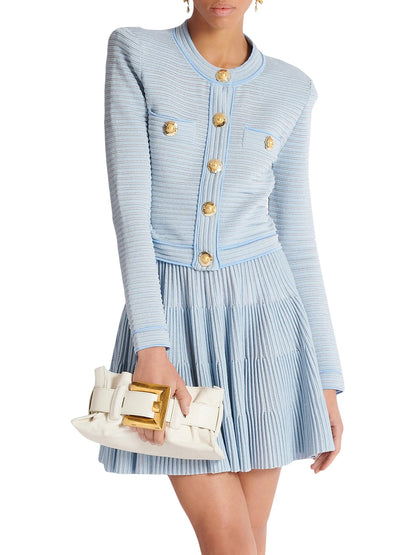 Balmain Mini Anthem Leather Top Handle Bag