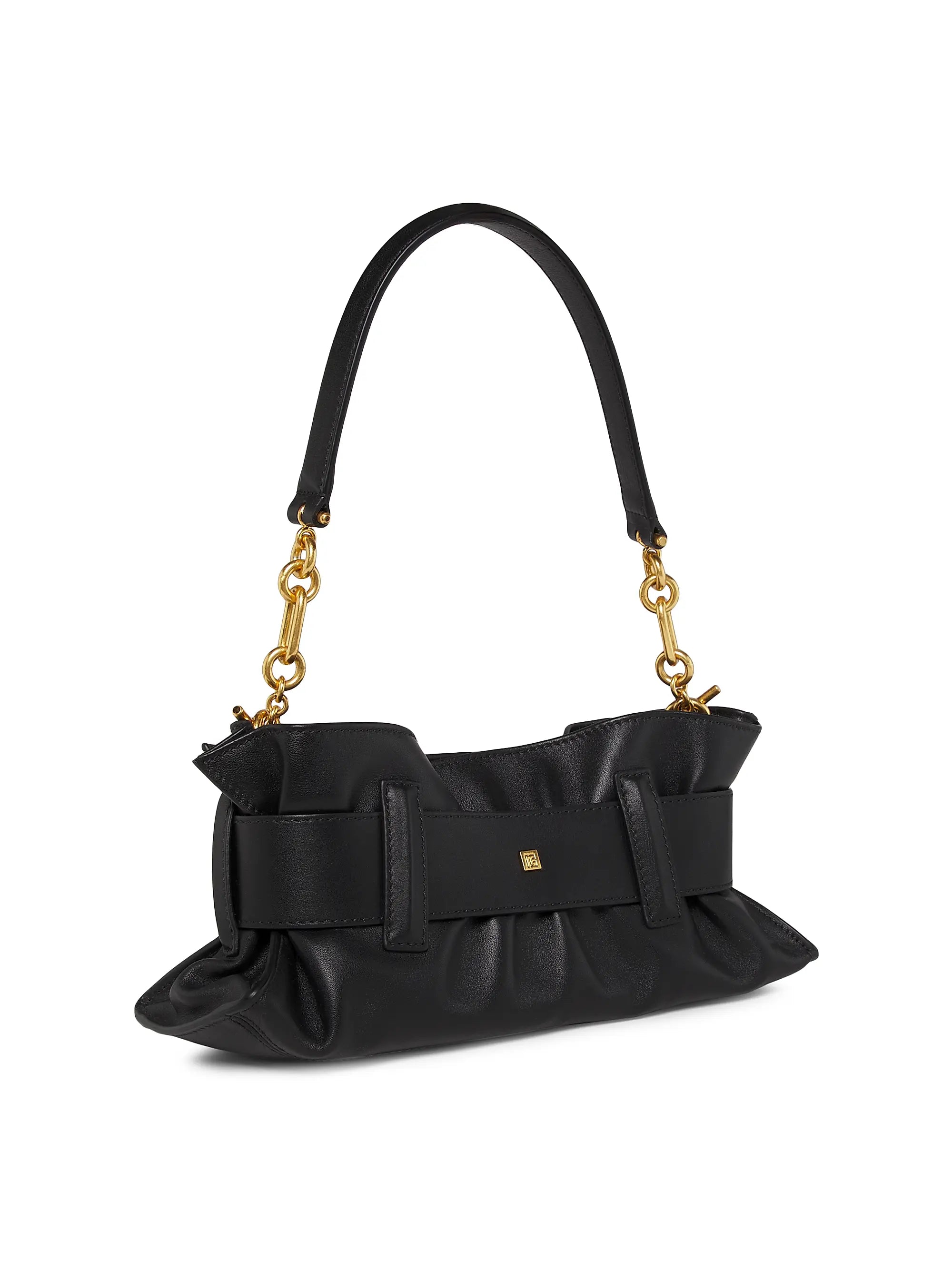 Balmain Mini Anthem Leather Top Handle Bag