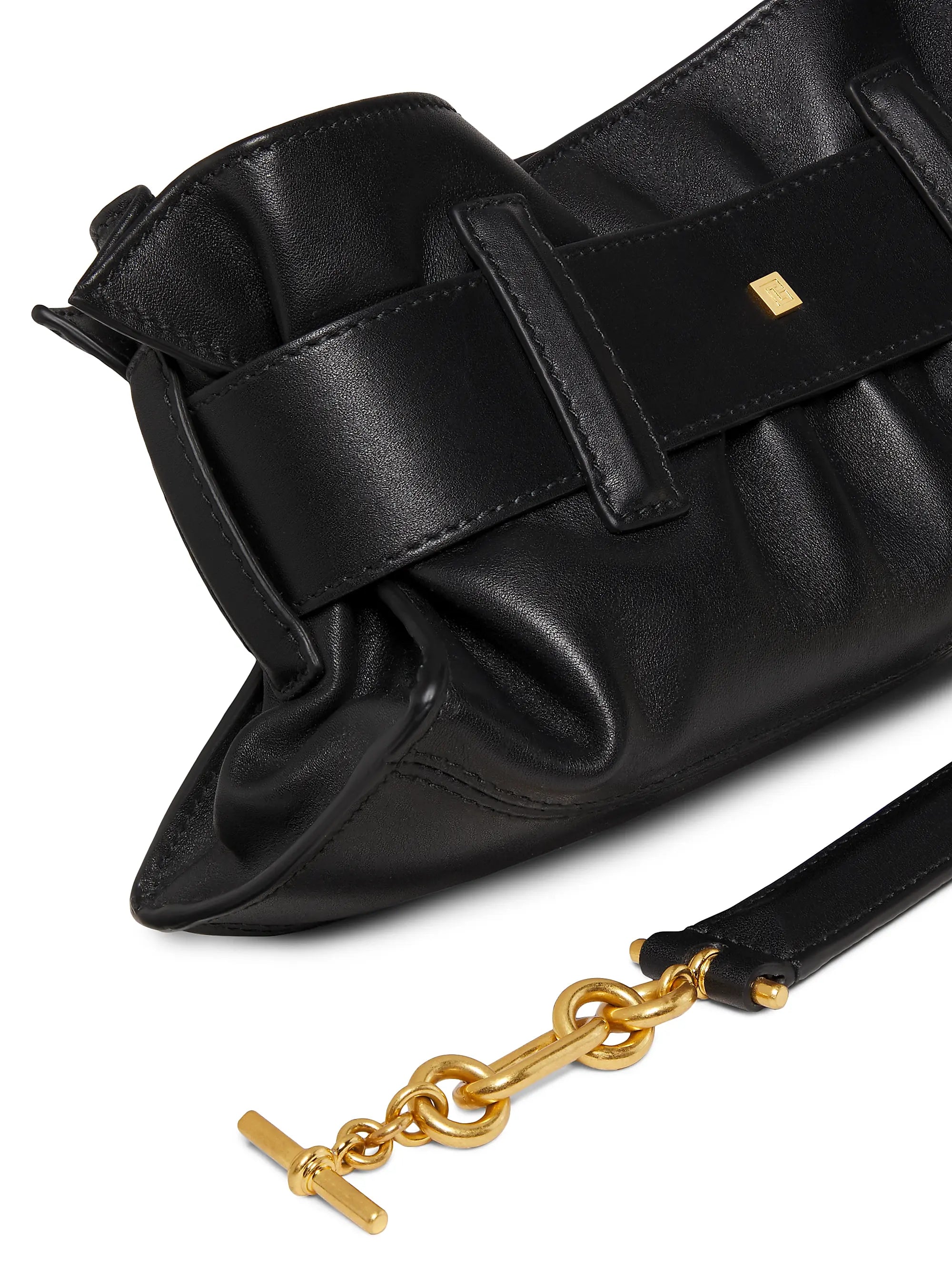 Balmain Mini Anthem Leather Top Handle Bag