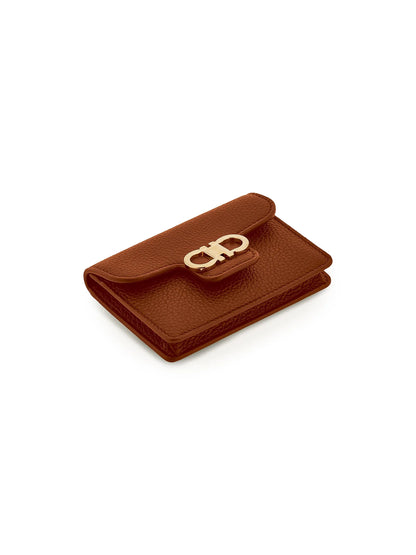 FERRAGAMO Gancini Leather Key Holder