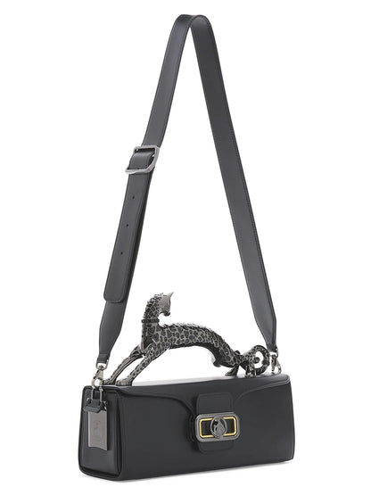 Lanvin Medium Leather Pencil Cat Top Handle Bag