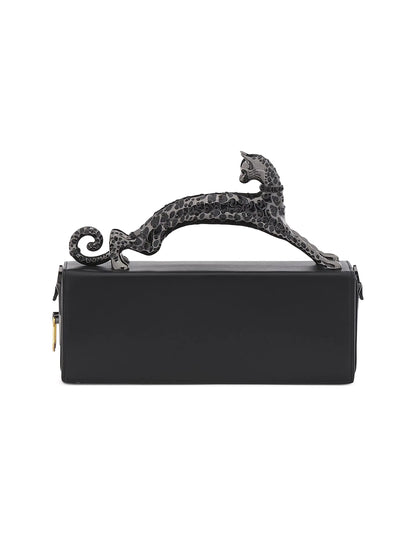 Lanvin Medium Leather Pencil Cat Top Handle Bag