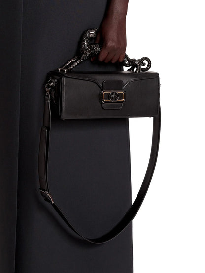 Lanvin Medium Leather Pencil Cat Top Handle Bag