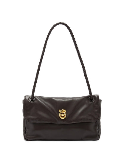 Bottega Veneta Soft Lock Leather Shoulder Bag