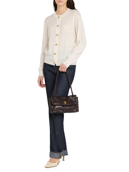 Bottega Veneta Soft Lock Leather Shoulder Bag