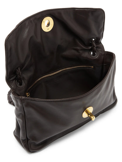 Bottega Veneta Soft Lock Leather Shoulder Bag