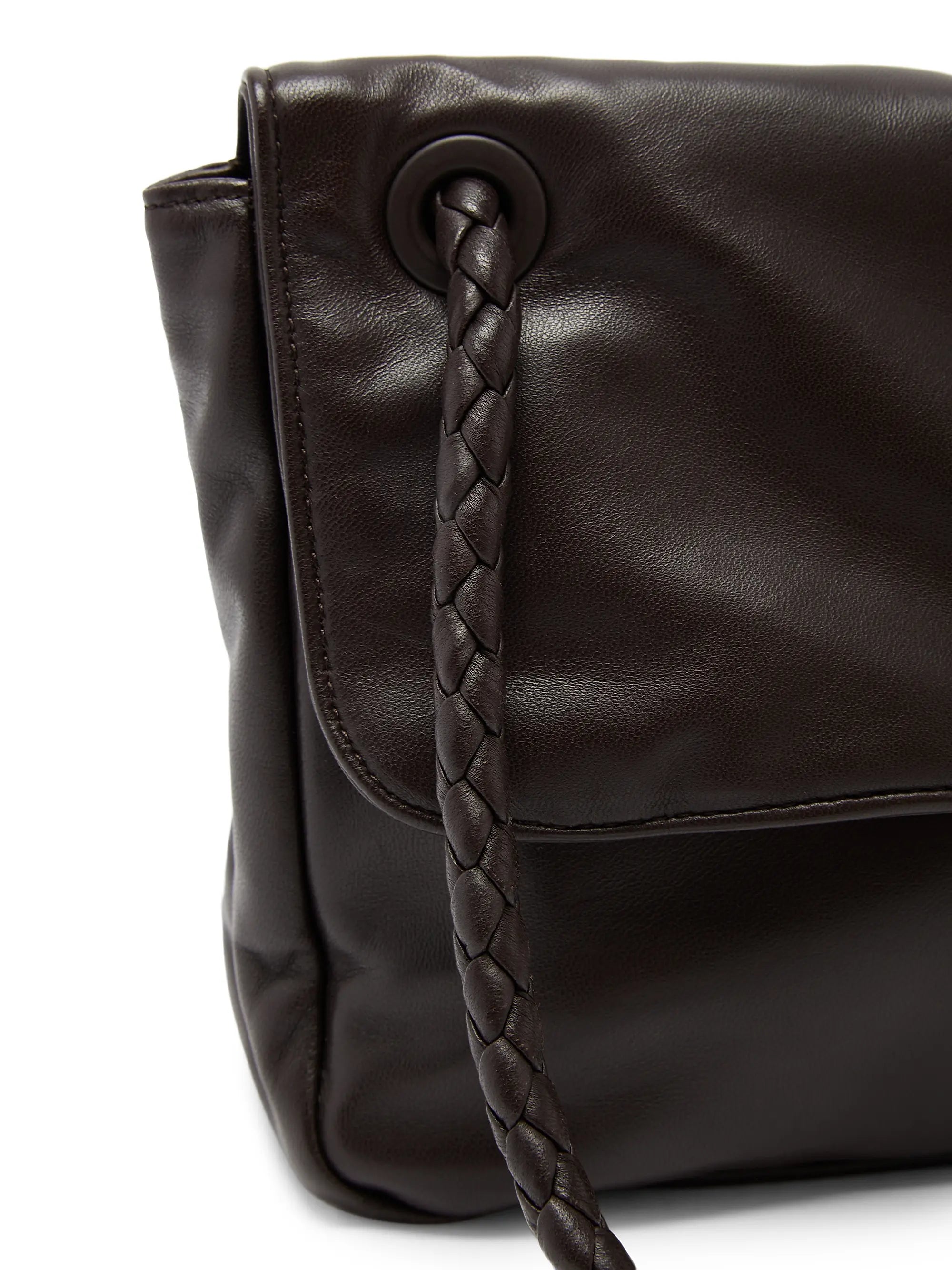 Bottega Veneta Soft Lock Leather Shoulder Bag