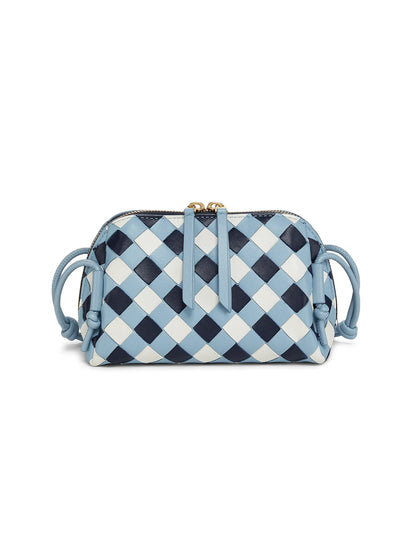 Bottega Veneta Checkered Leather Concert Pouch