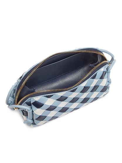 Bottega Veneta Checkered Leather Concert Pouch