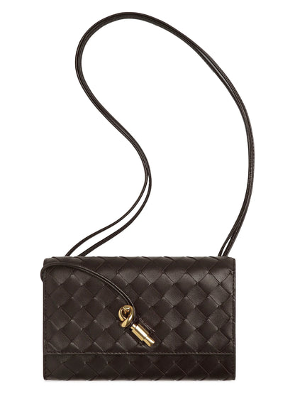 Bottega Veneta Andiamo Intrecciato Leather Shoulder Bag
