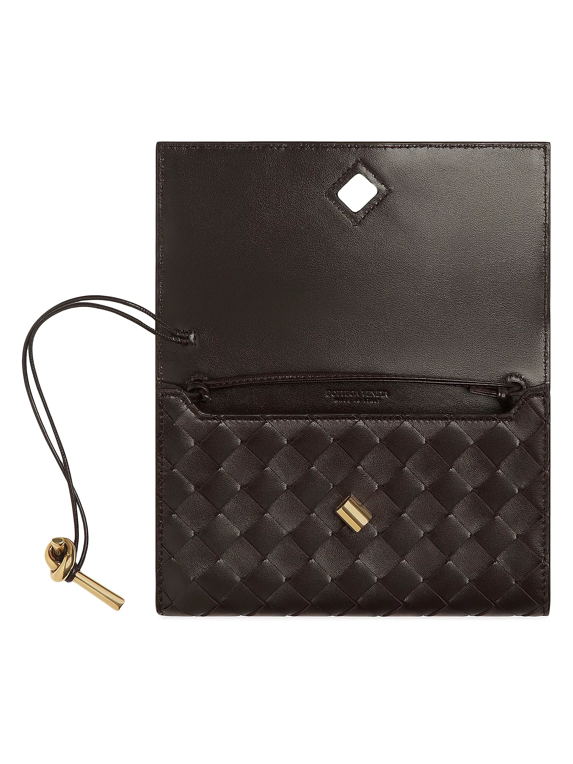 Bottega Veneta Andiamo Intrecciato Leather Shoulder Bag