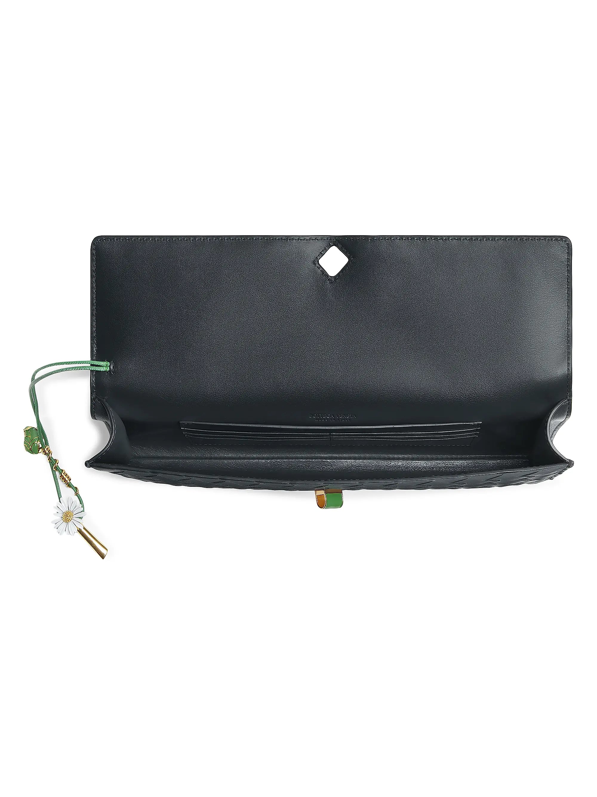 Bottega Veneta Andiamo Intrecciato Leather Clutch