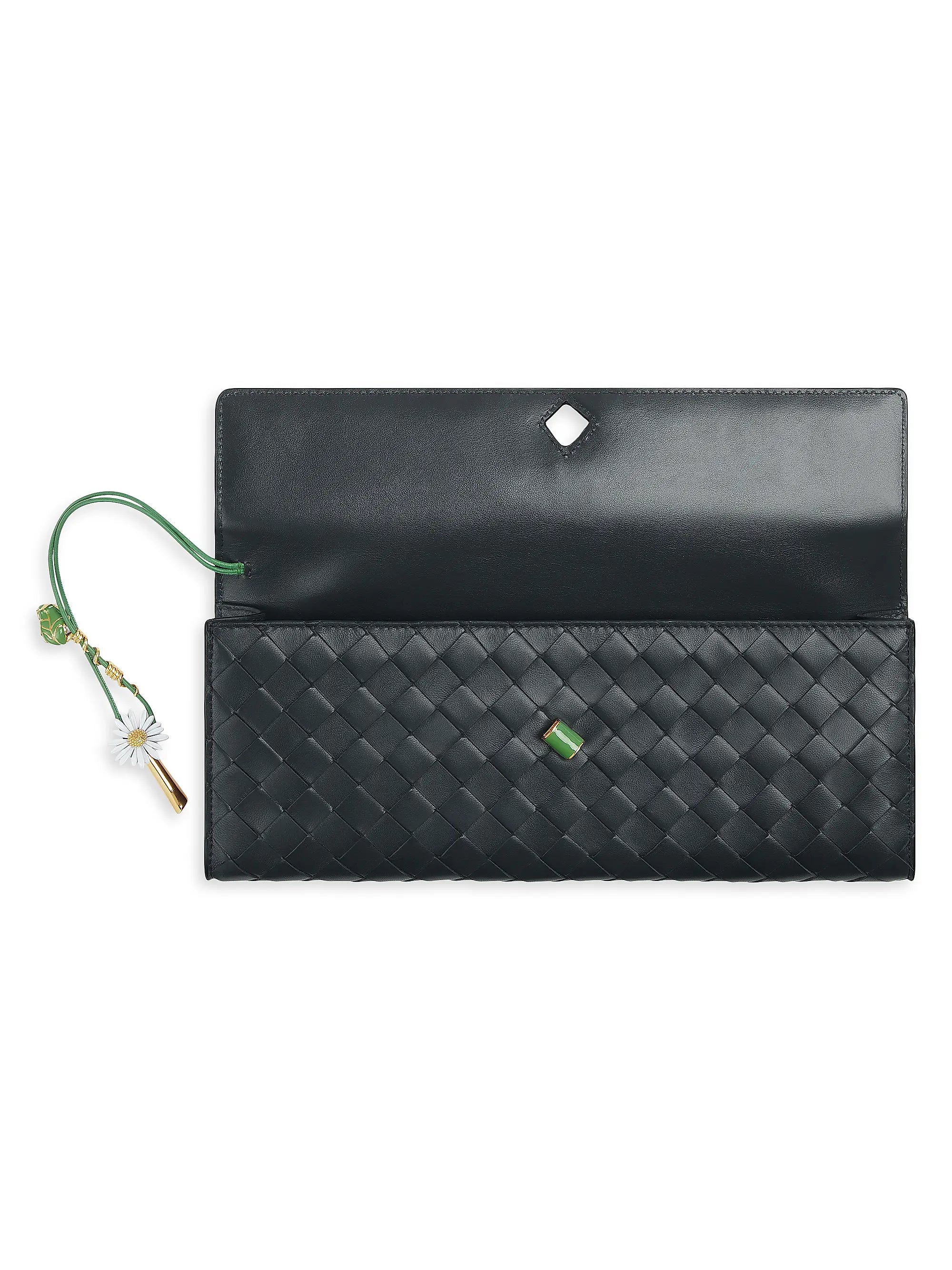 Bottega Veneta Andiamo Intrecciato Leather Clutch