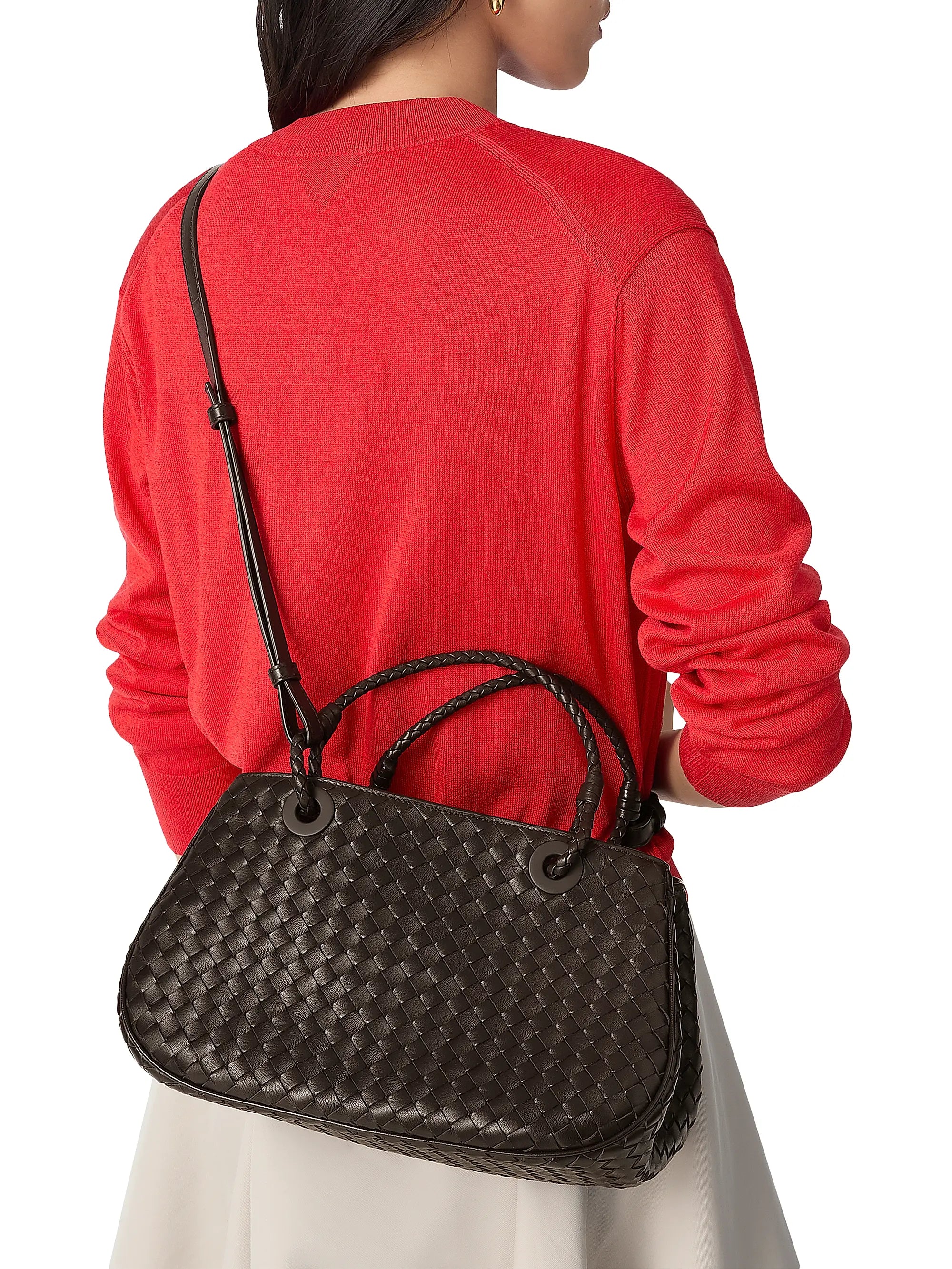 Bottega Veneta Intrecciato Leather Top Handle Bag