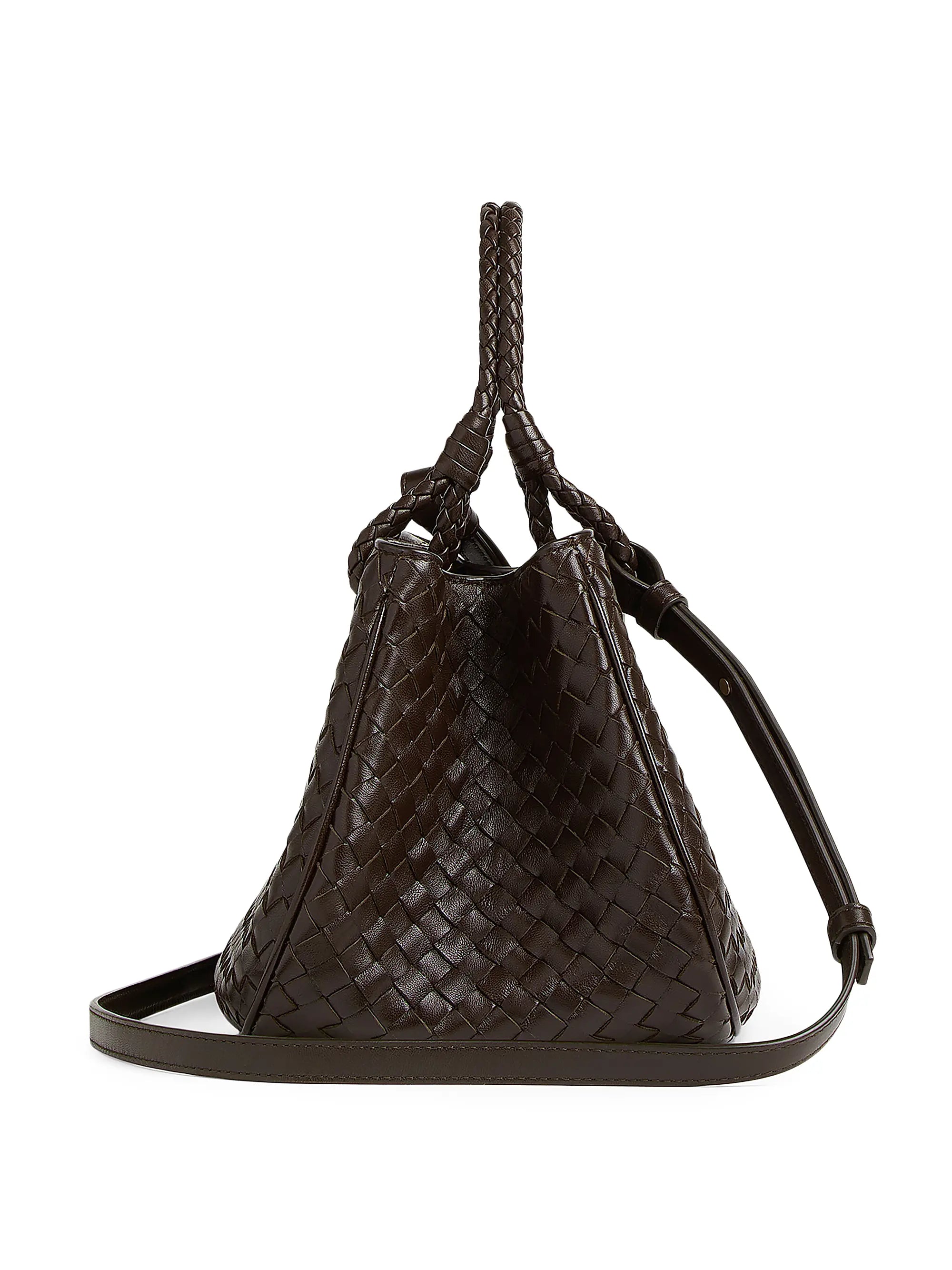 Bottega Veneta Intrecciato Leather Top Handle Bag