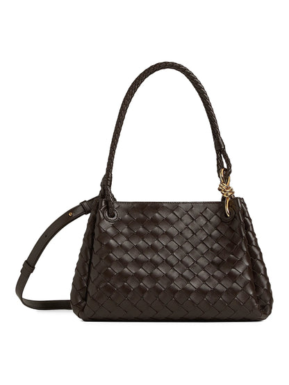 Bottega Veneta Medium Parachute Intrecciato Leather Shoulder Bag