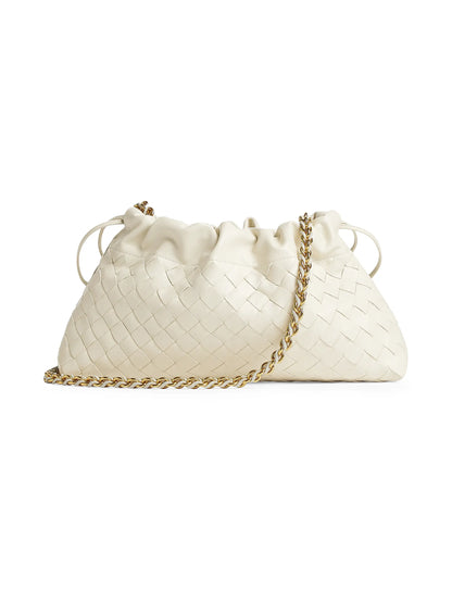 Bottega Veneta Soiree Intrecciato Leather Chain Shoulder Bag