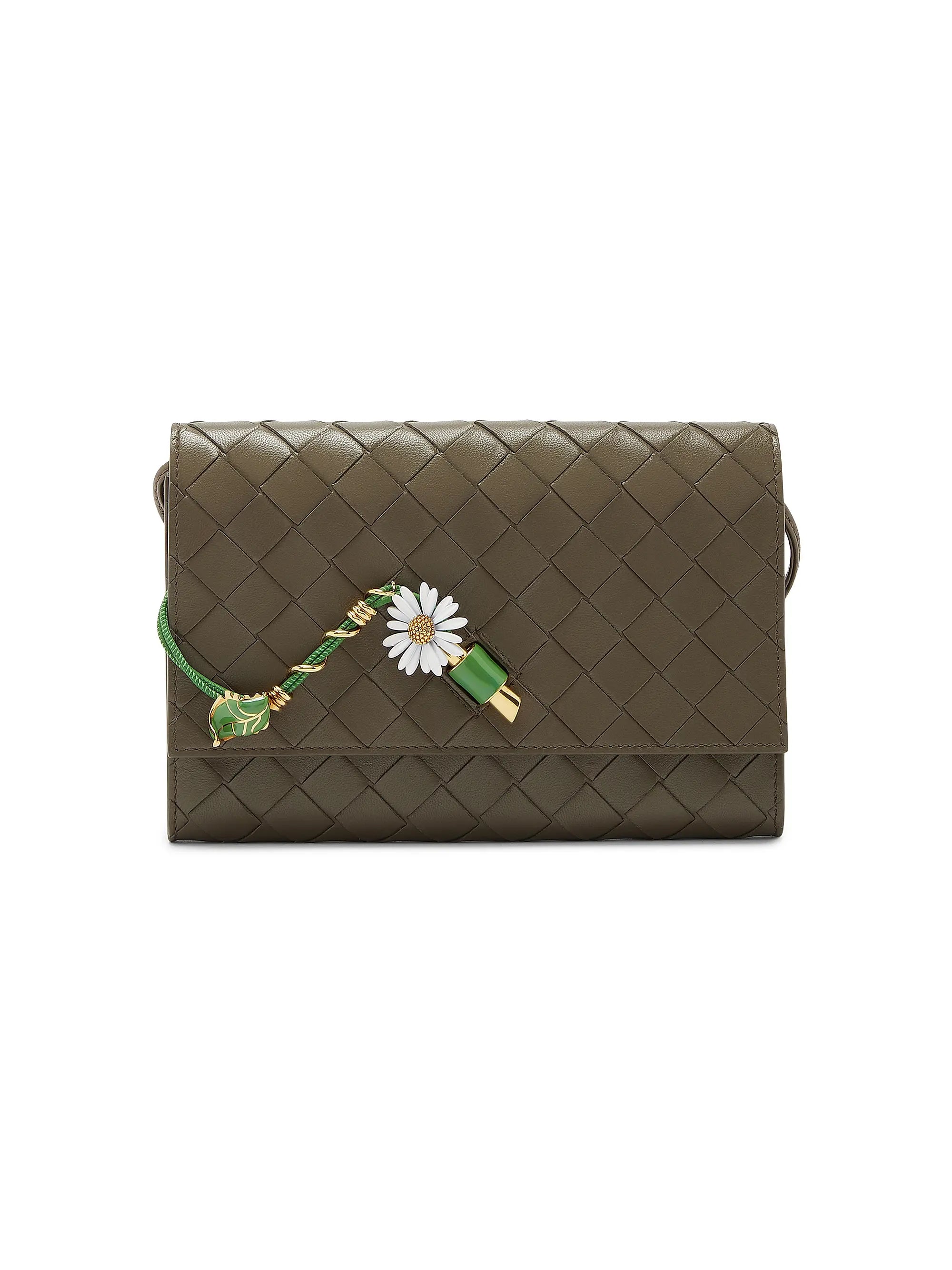 Bottega Veneta Daisy Intrecciato Leather Pouch