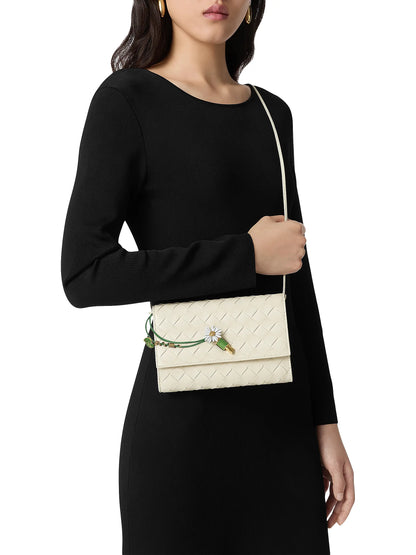 Bottega Veneta Daisy Intrecciato Leather Pouch