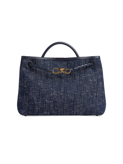 Bottega Veneta Medium Andiamo Denim Tote Bag