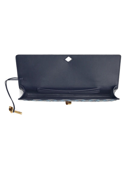 Bottega Veneta Andiamo Vichy Leather Clutch
