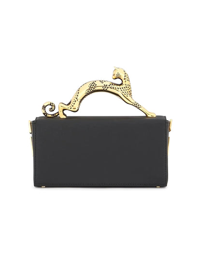 Lanvin Nano Pencil Cat Leather Top Handle Bag