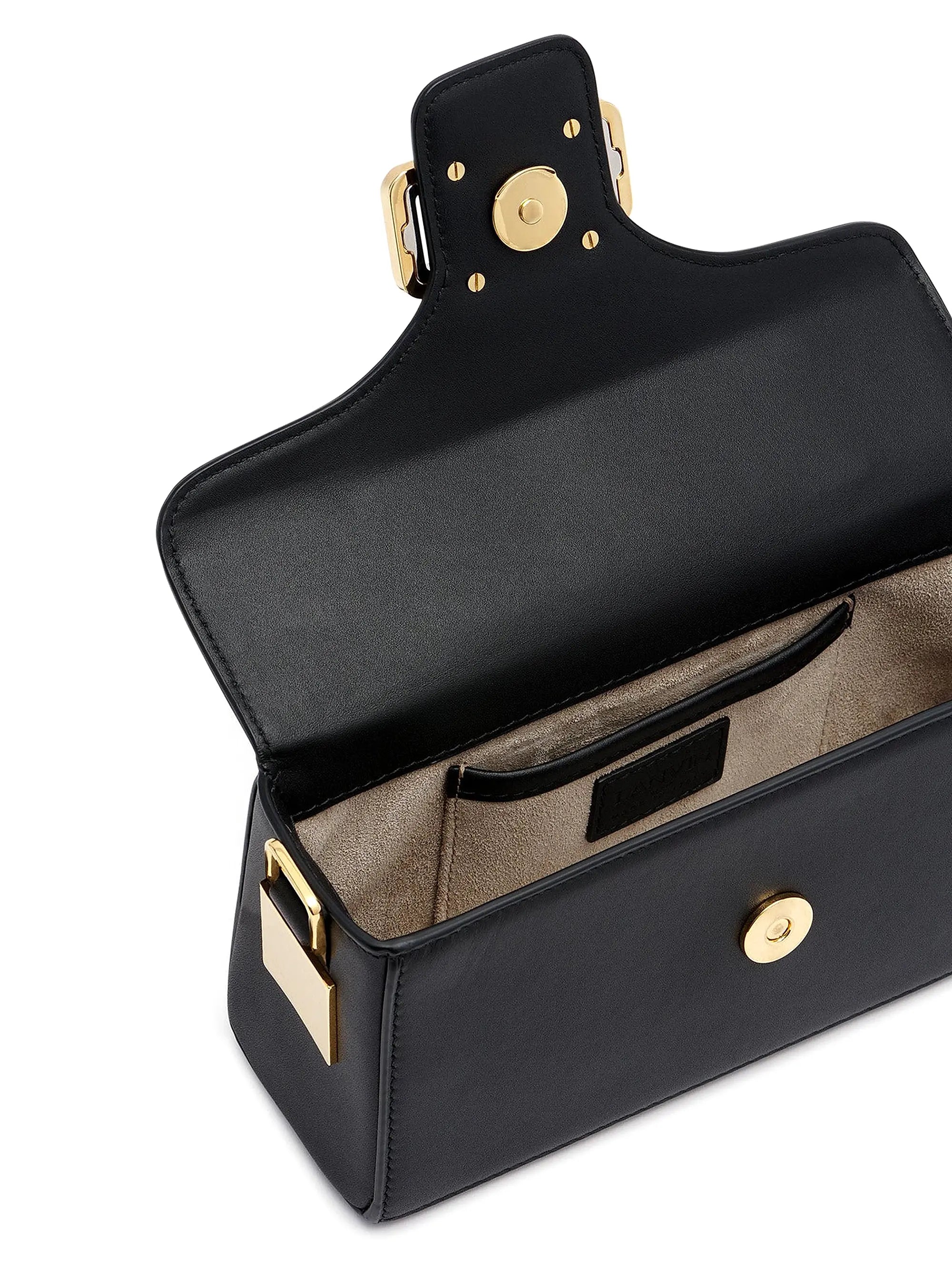Lanvin Nano Pencil Cat Leather Top Handle Bag
