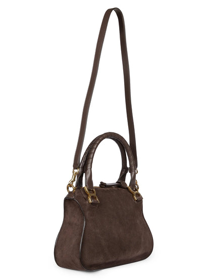 Chloé Marcie Small Suede Top Handle Bag